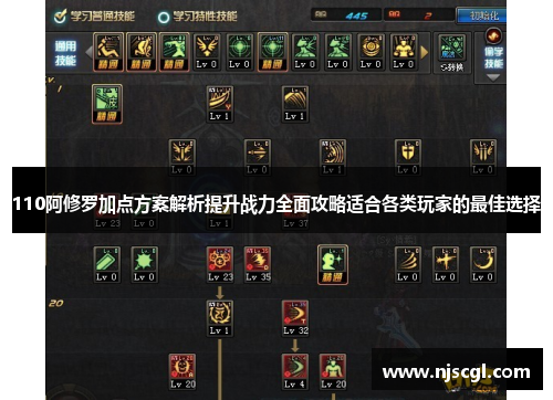 110阿修罗加点方案解析提升战力全面攻略适合各类玩家的最佳选择