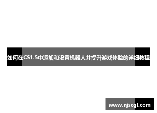 如何在CS1.5中添加和设置机器人并提升游戏体验的详细教程